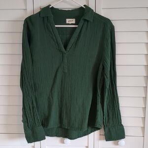 Pact Women's Gauze Long Sleeve Top